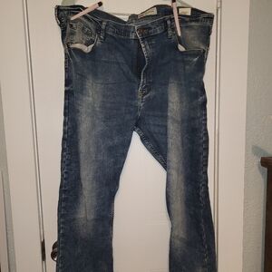 Wrangler Men's Dark Blue Straight Jeans